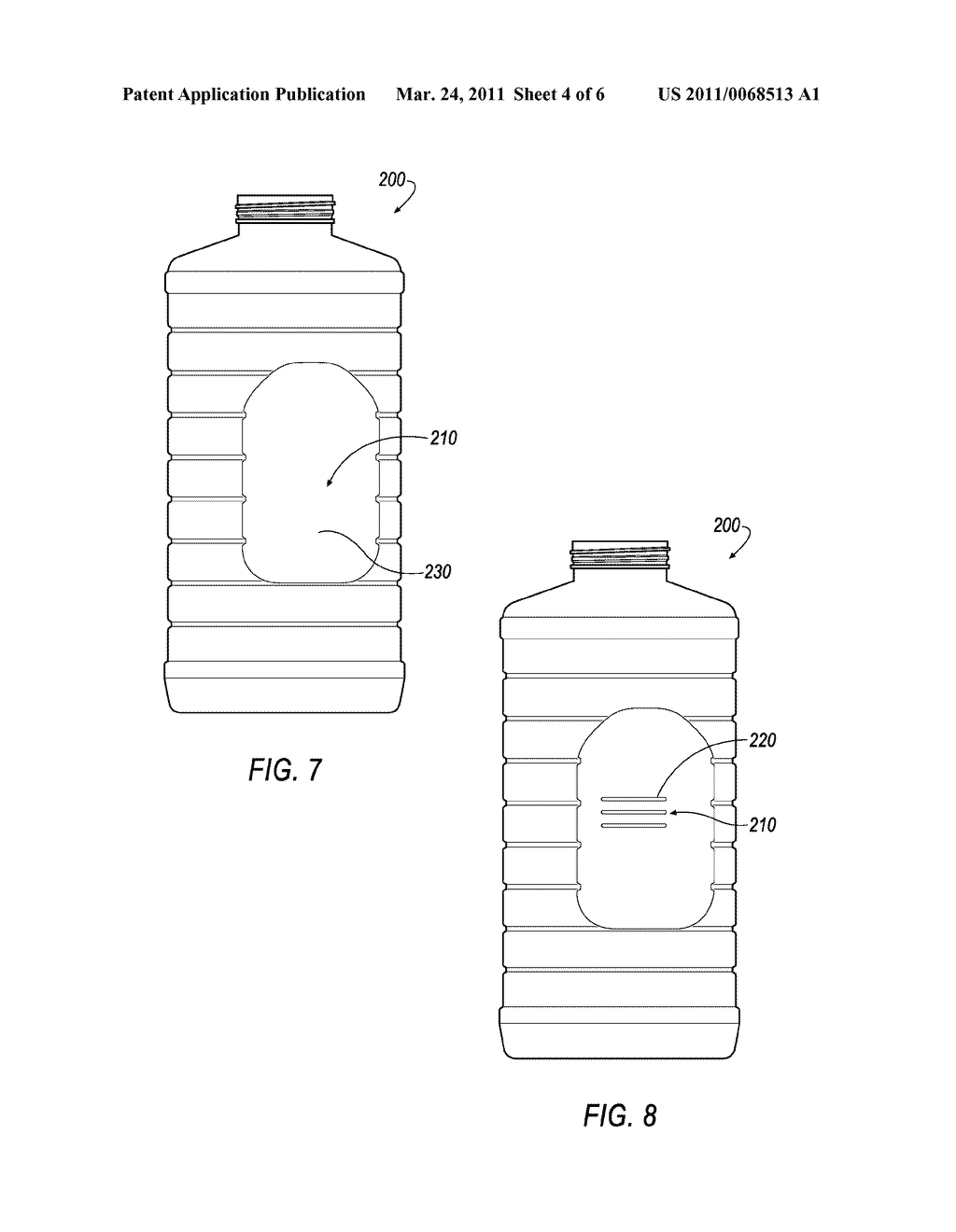 STRETCH BLOW MOLDED CONTAINER AND METHOD - diagram, schematic, and image 05