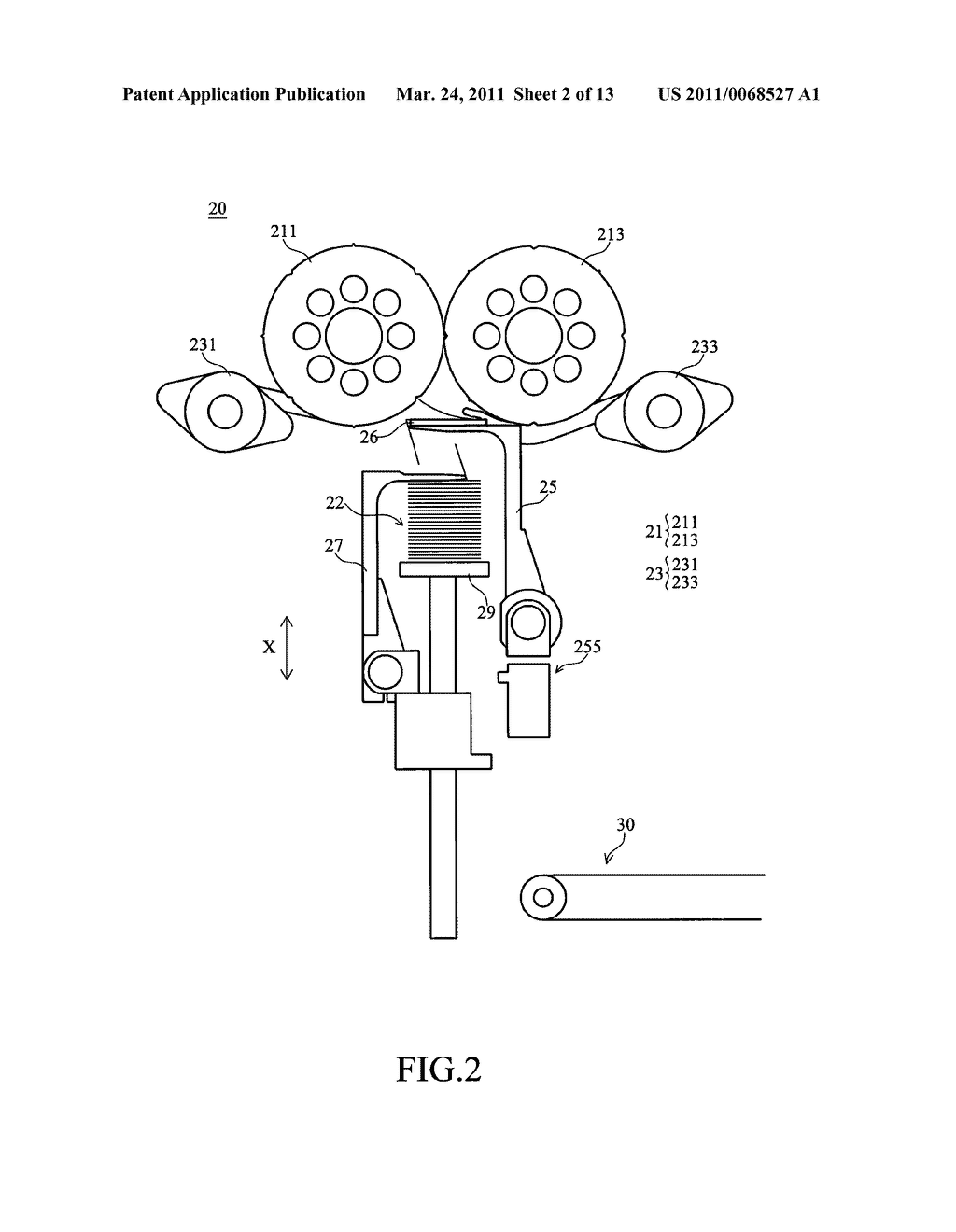 WEB PRODUCT FOLDING AND STACKING MACHINE, AND WEB PRODUCT FOLDING AND STACKING METHOD USING THE MACHINE - diagram, schematic, and image 03