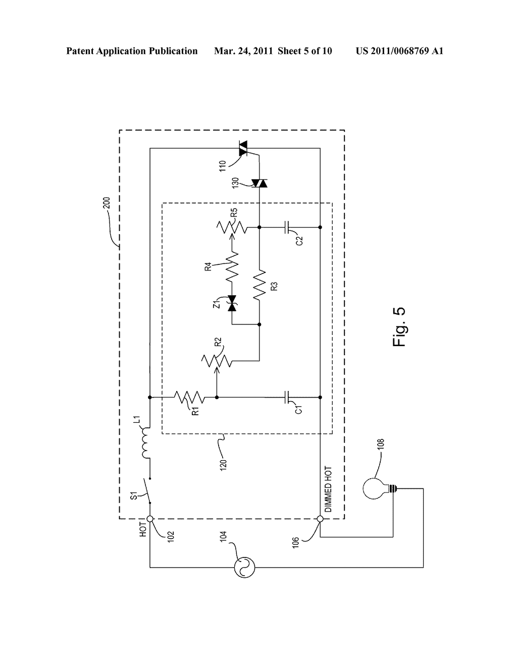 Dimmer Switch With Adjustable High-End Trim - diagram, schematic, and image 06