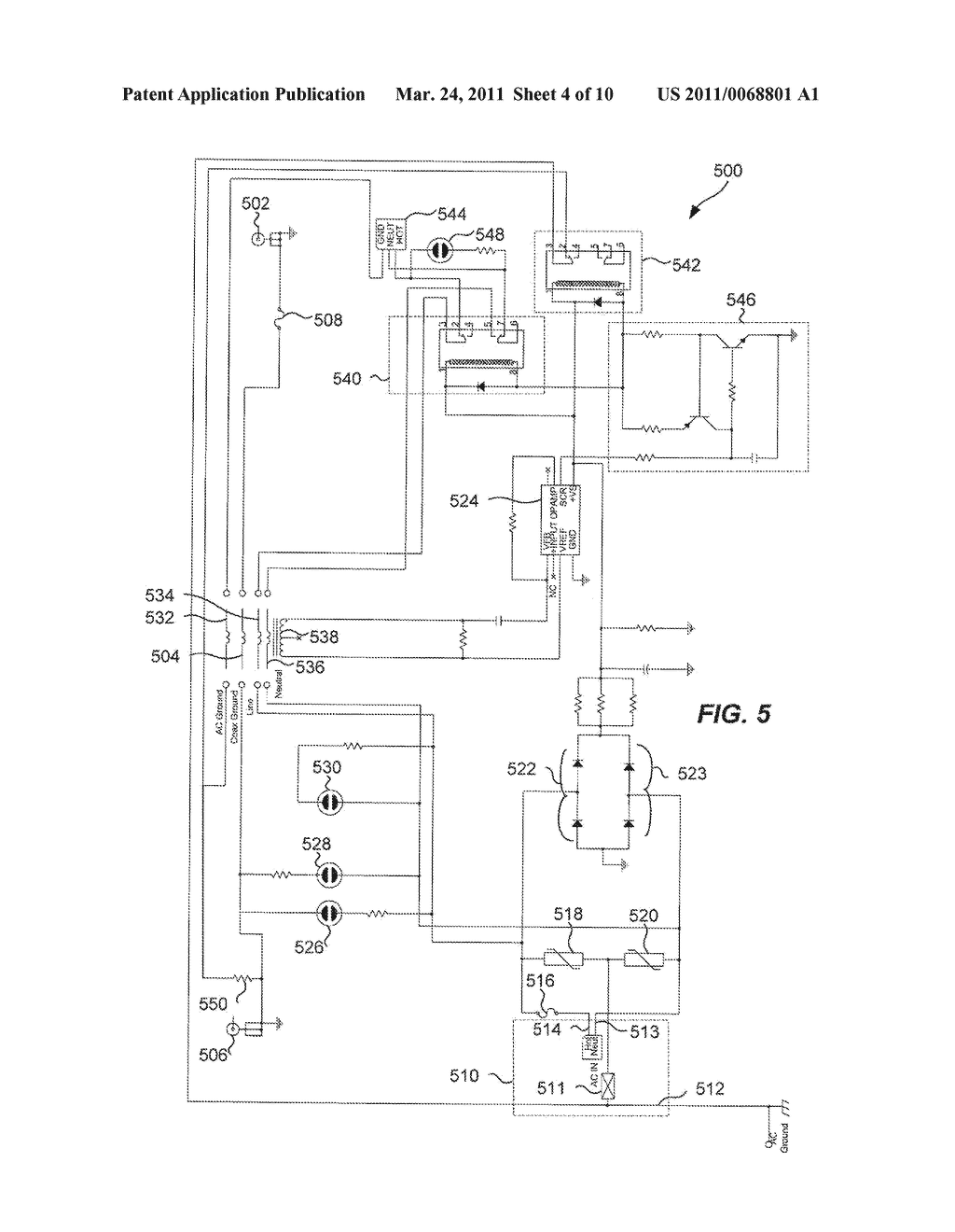 APPARATUS, SYSTEM AND METHODS FOR GROUND CURRENT DETECTION - diagram, schematic, and image 05