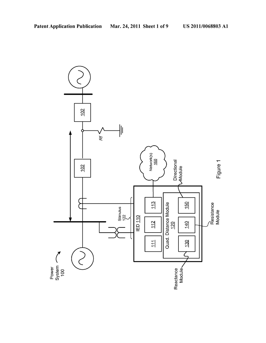 ELECTRICAL POWER SYSTEM PHASE AND GROUND PROTECTION USING AN ADAPTIVE QUADRILATERAL CHARACTERISTICS - diagram, schematic, and image 02