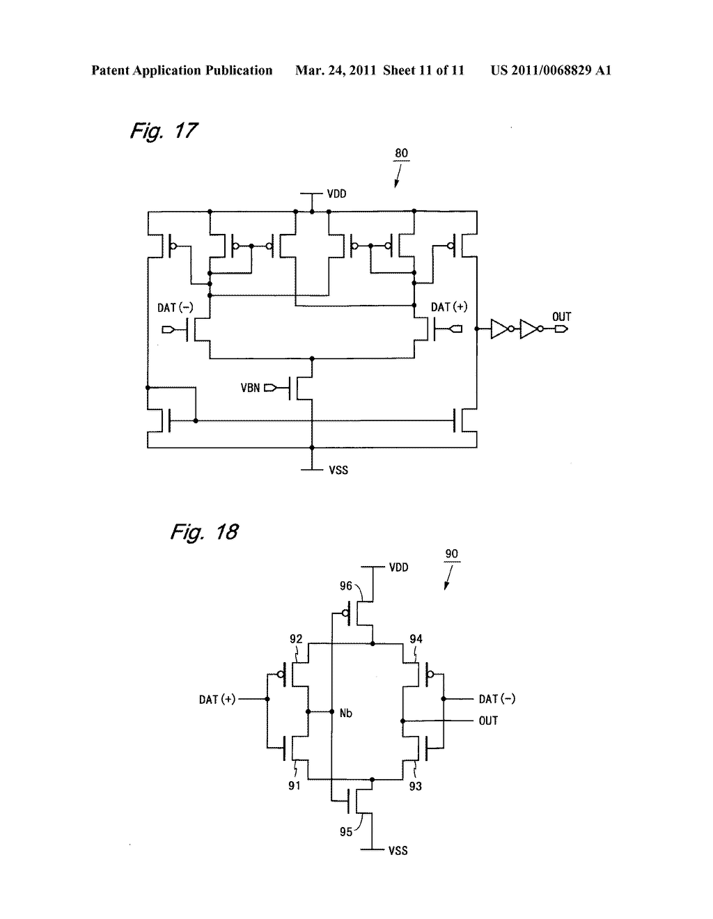 COMPARATOR CIRCUIT AND DISPLAY DEVICE PROVIDED WITH THE SAME - diagram, schematic, and image 12