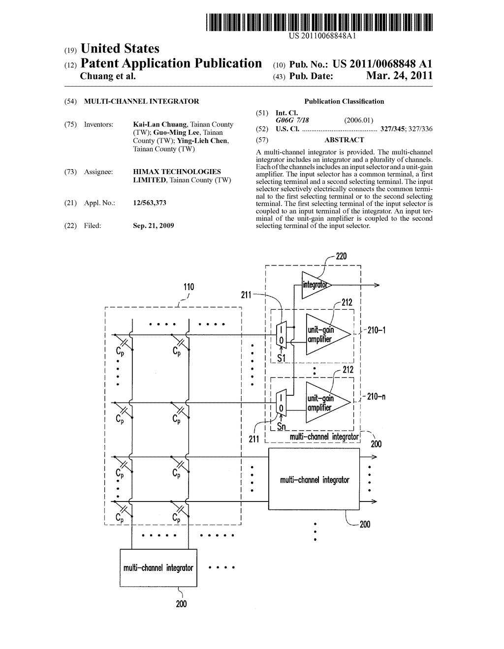 MULTI-CHANNEL INTEGRATOR - diagram, schematic, and image 01