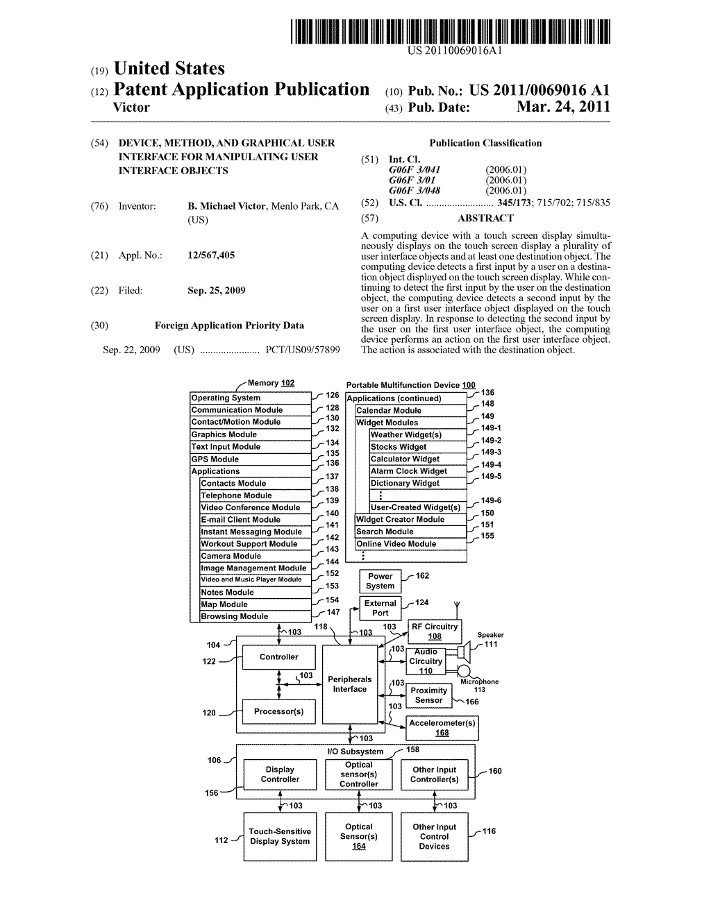 Device, Method, and Graphical User Interface for Manipulating User Interface Objects - diagram, schematic, and image 01