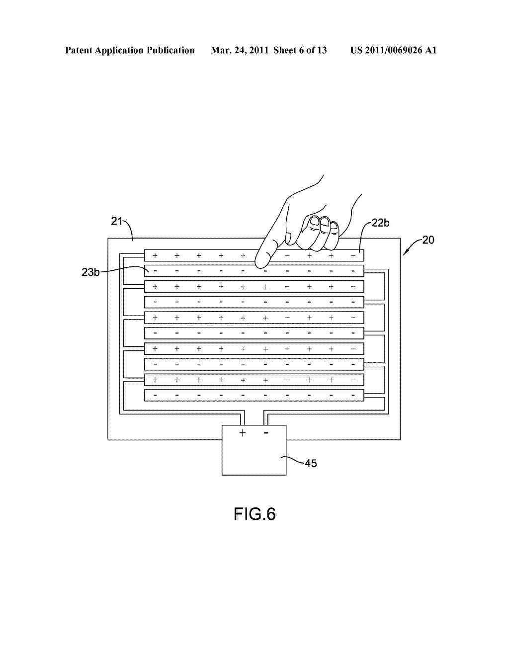 TOUCH PANEL MODULE FOR PROVIDING ELECTRICALLY-STIMULATED SENSATION FEEDBACK - diagram, schematic, and image 07