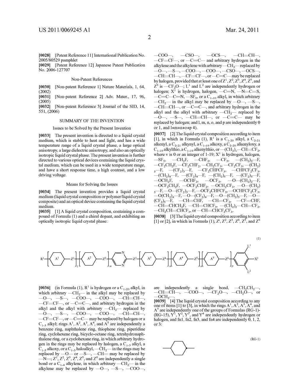 OPTICALLY ISOTROPIC LIQUID CRYSTALLINE MEDIUM, AND OPTICAL ELEMENT - diagram, schematic, and image 04