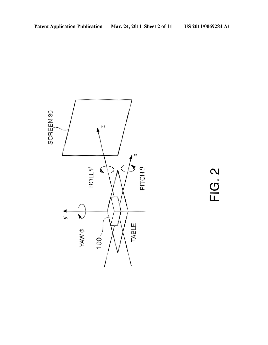 PROJECTION DISPLAY DEVICE AND KEYSTONE CORRECTION METHOD - diagram, schematic, and image 03