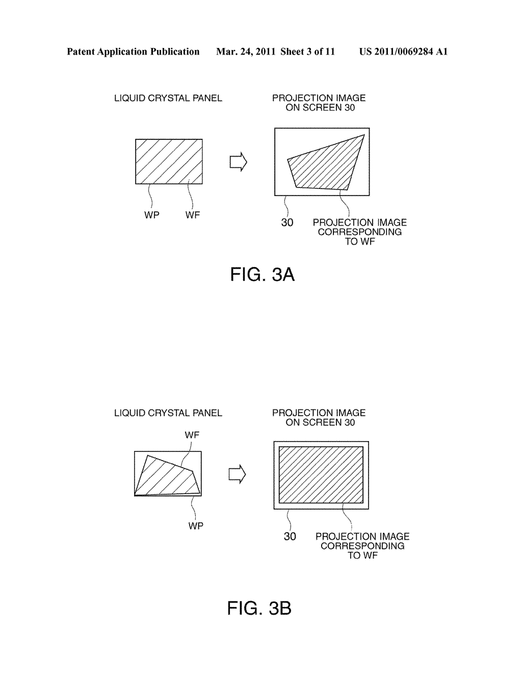 PROJECTION DISPLAY DEVICE AND KEYSTONE CORRECTION METHOD - diagram, schematic, and image 04