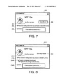 COMMUNICATION SYSTEM, COMMUNICATION DEVICE, AND COMPUTER READABLE STORAGE MEDIA FOR INFORMATION DISPLAYING DEVICE AND FOR THE COMMUNICATION DEVICE diagram and image