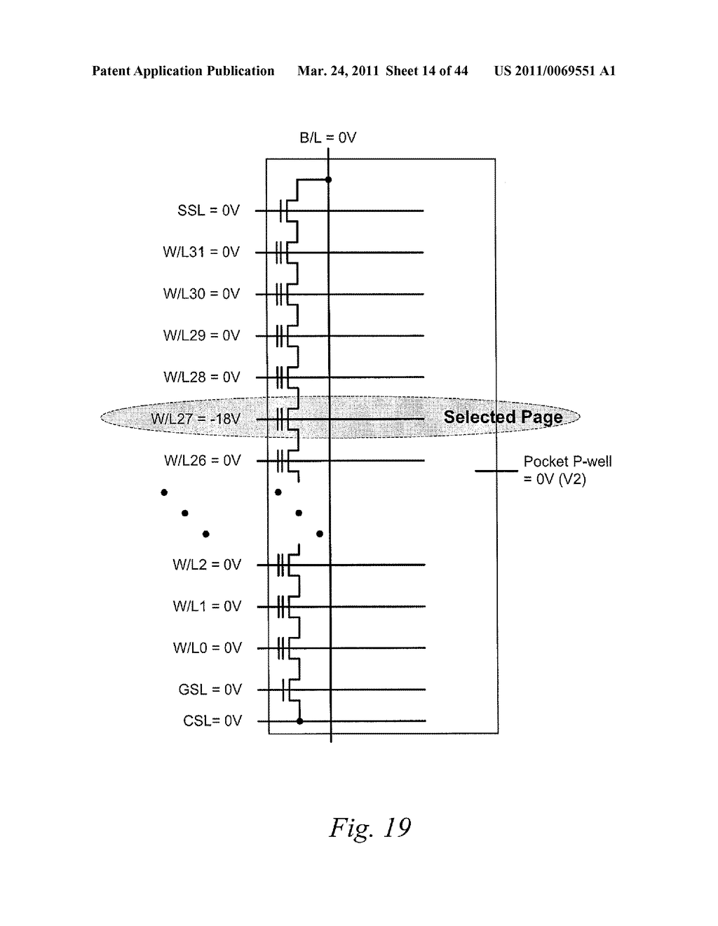 Non-Volatile Semiconductor Memory with Page Erase - diagram, schematic, and image 15