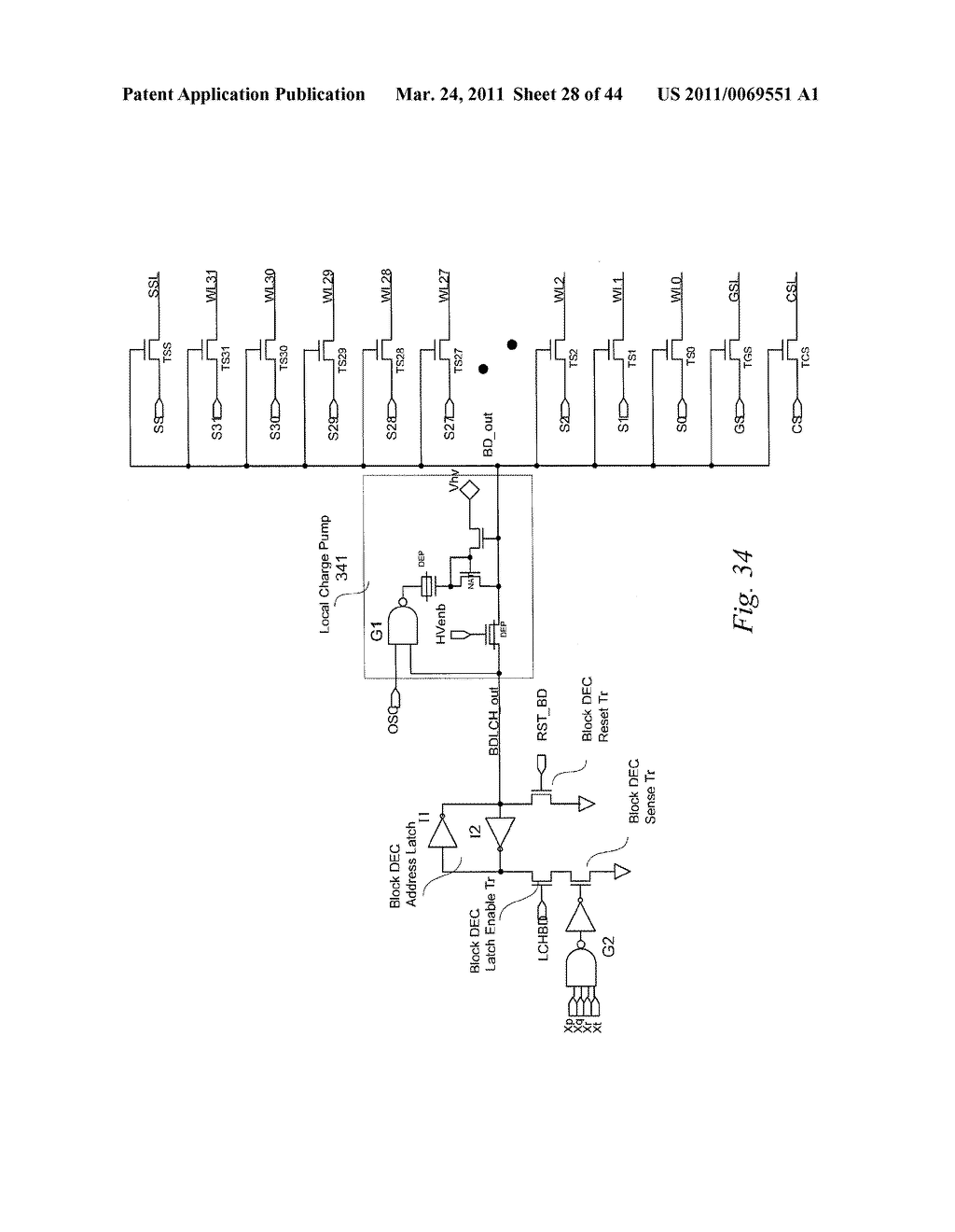 Non-Volatile Semiconductor Memory with Page Erase - diagram, schematic, and image 29