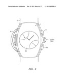 Wearable Electronic Device with Multiple Display Functionality diagram and image