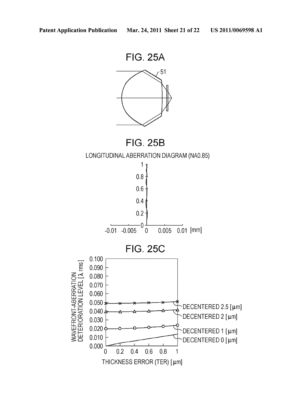 OBJECTIVE LENS, AN OPTICAL PICKUP, AND OPTICAL INFORMATION RECORDING/REPRODUCING APPARATUS - diagram, schematic, and image 22