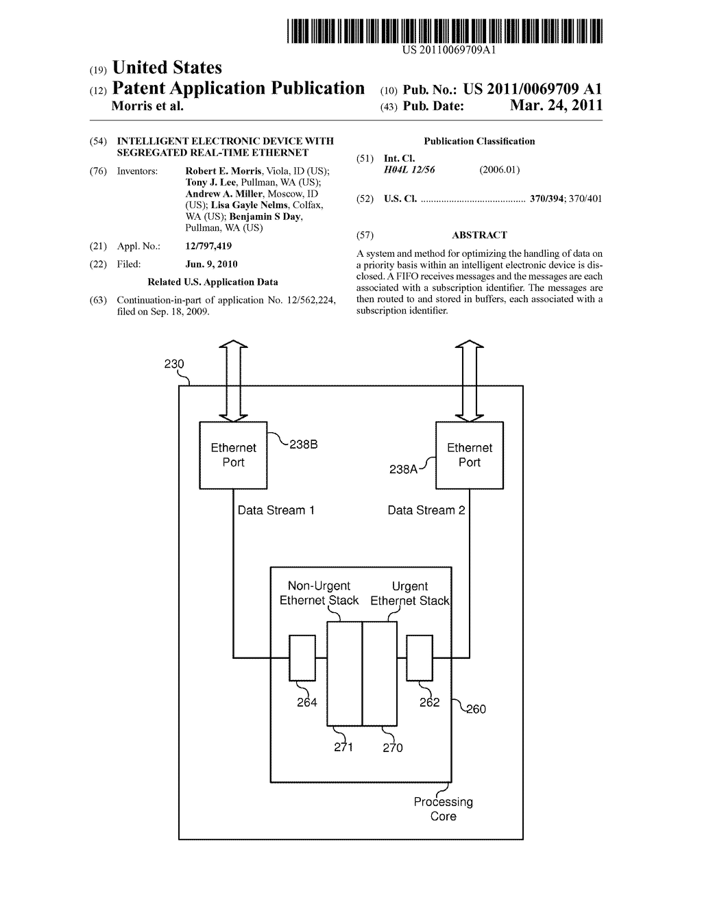 INTELLIGENT ELECTRONIC DEVICE WITH SEGREGATED REAL-TIME ETHERNET - diagram, schematic, and image 01