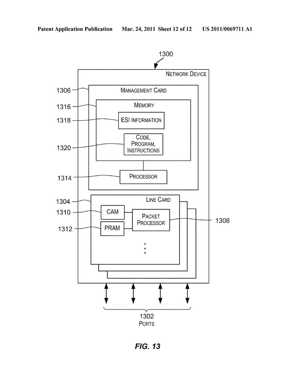 PROVISIONING SINGLE OR MULTISTAGE NETWORKS USING ETHERNET SERVICE INSTANCES (ESIs) - diagram, schematic, and image 13