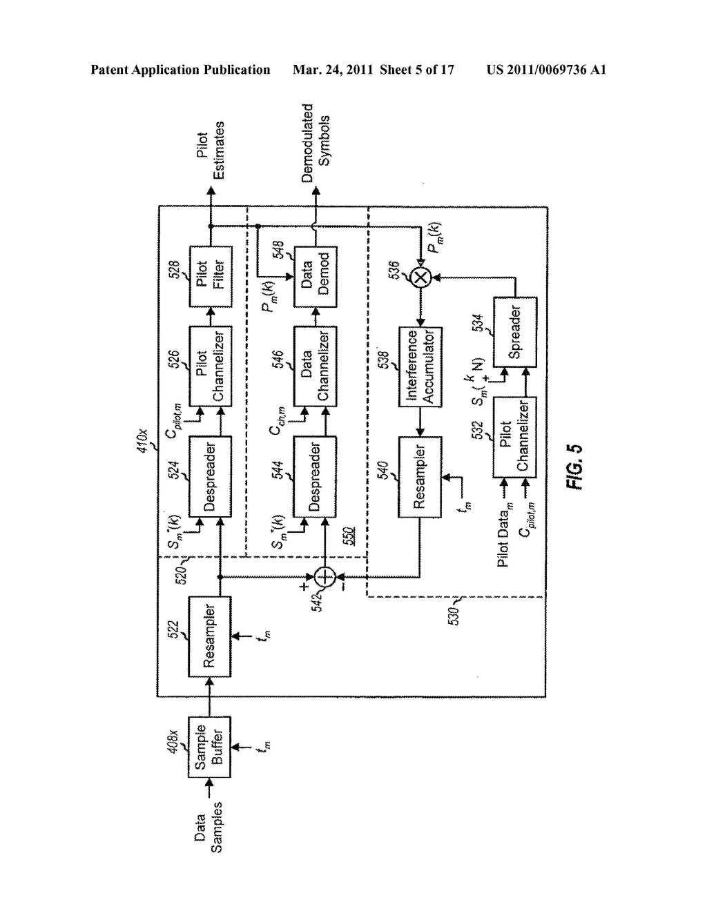 METHOD AND APPARATUS FOR CANCELING PILOT INTERFERENCE IN A WIRELESS COMMUNICATION SYSTEM - diagram, schematic, and image 06