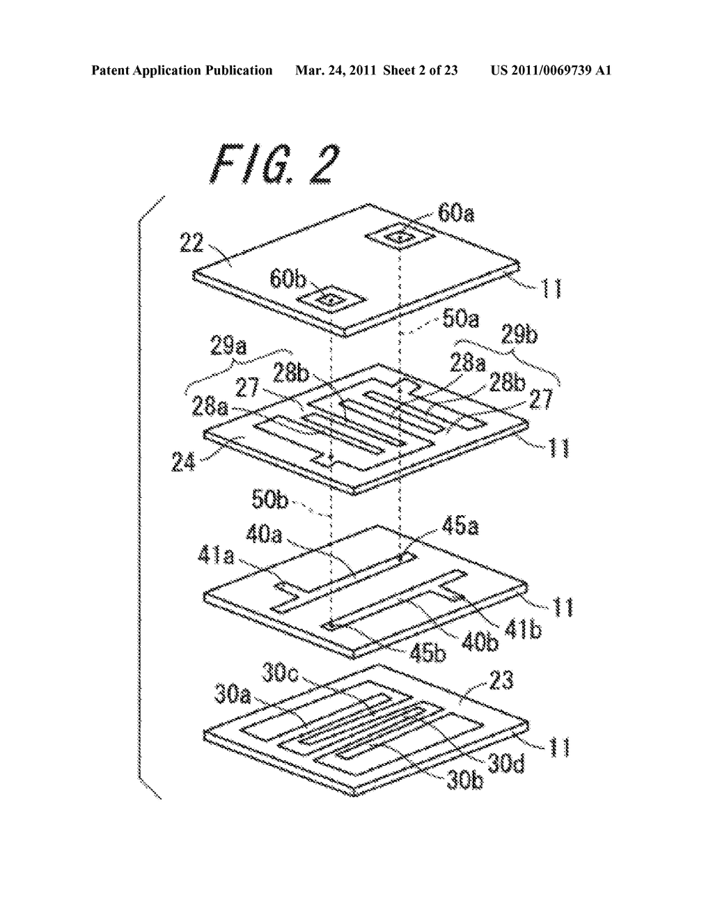 BANDPASS FILTER AND RADIO COMMUNICATION MODULE AND RADIO COMMUNICATION DEVICE USING THE SAME - diagram, schematic, and image 03