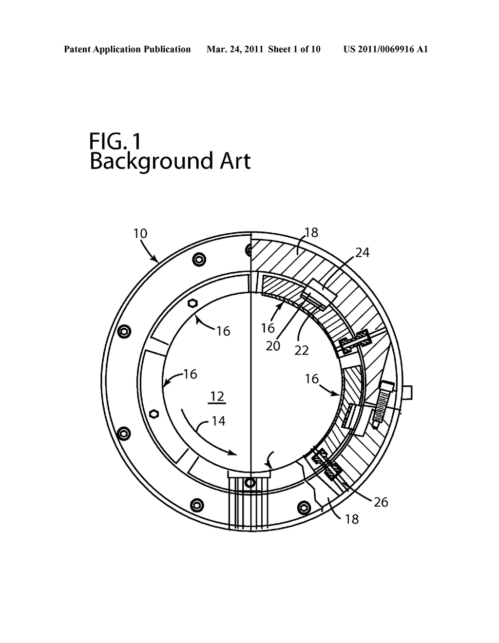 BEARING DEVICE, RETENTION MECHANISM AND METHOD FOR RETAINING AT LEAST ONE PAD - diagram, schematic, and image 02