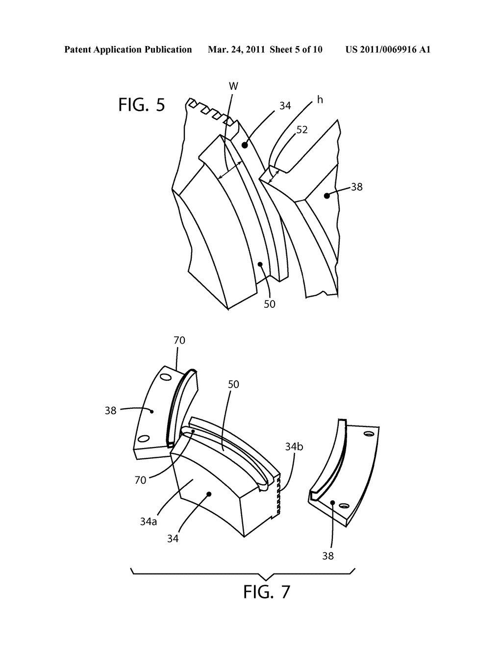 BEARING DEVICE, RETENTION MECHANISM AND METHOD FOR RETAINING AT LEAST ONE PAD - diagram, schematic, and image 06
