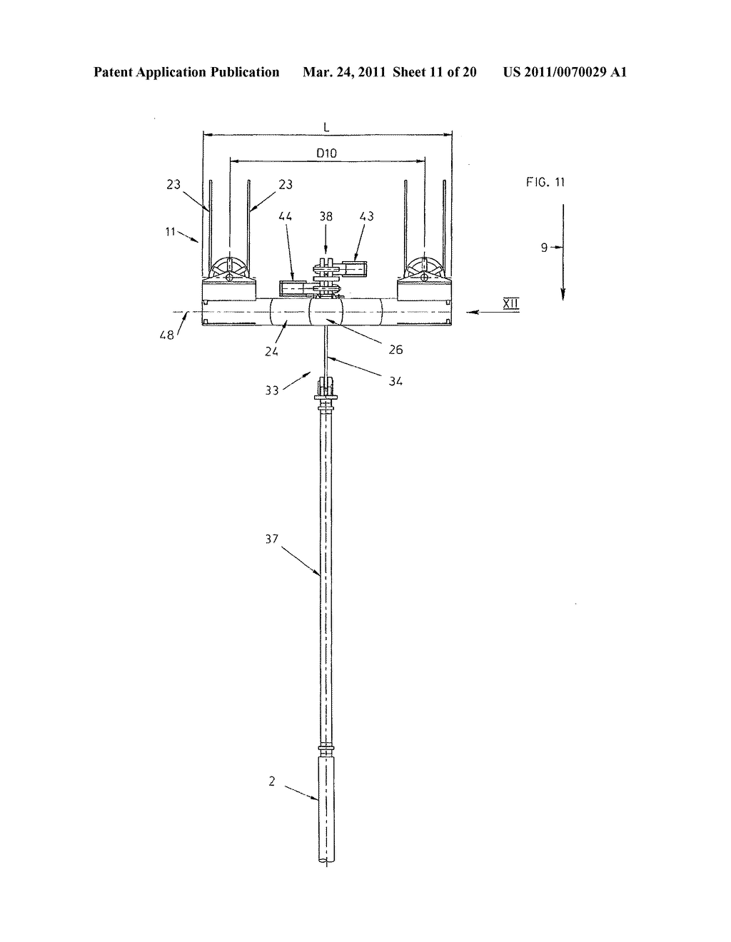 VESSEL WITH ABANDONING AND RECOVERING SYSTEM FOR PIPELINES, METHOD, AND USE OF SAID VESSEL AND SYSTEM - diagram, schematic, and image 12