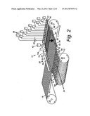 Continuous cross-plied material and method of manufacturing same diagram and image