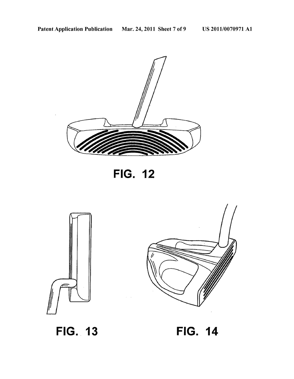 Putter Heads and Putters Including Polymeric Material as Part of the Ball Striking Face - diagram, schematic, and image 08