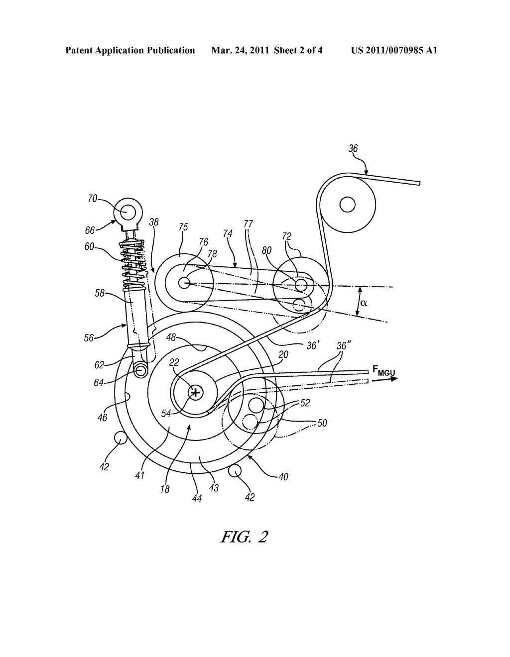 Drive Belt Tensioner for Motor Generator Unit - diagram, schematic, and image 03