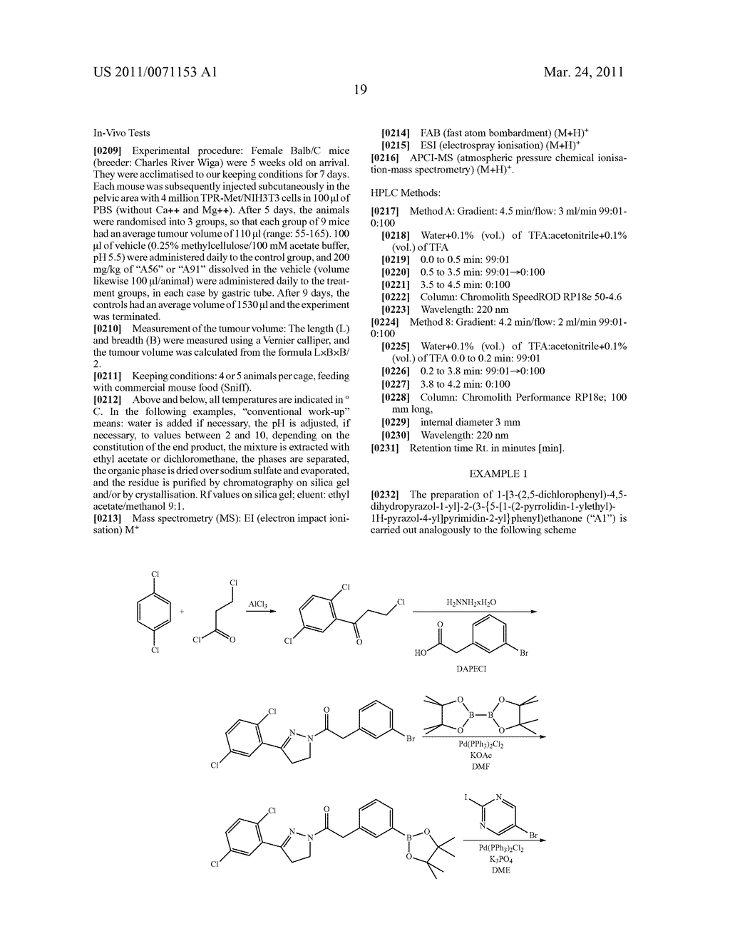 DIHYDROPYRAZOLE DERIVATIVES AS TYROSINE KINASE MODULATORS FOR THE TREATMENT OF TUMORS - diagram, schematic, and image 20