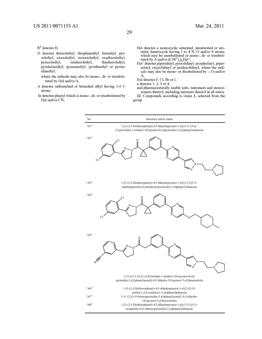 DIHYDROPYRAZOLE DERIVATIVES AS TYROSINE KINASE MODULATORS FOR THE TREATMENT OF TUMORS - diagram, schematic, and image 30