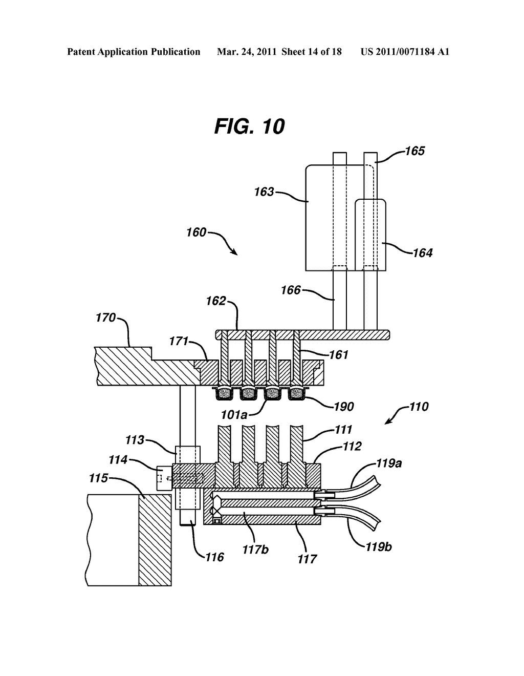 MANUFACTURE OF TABLET IN A DIE UTILIZING RADIOFREQUENCY ENERGY AND MELTABLE BINDER - diagram, schematic, and image 15