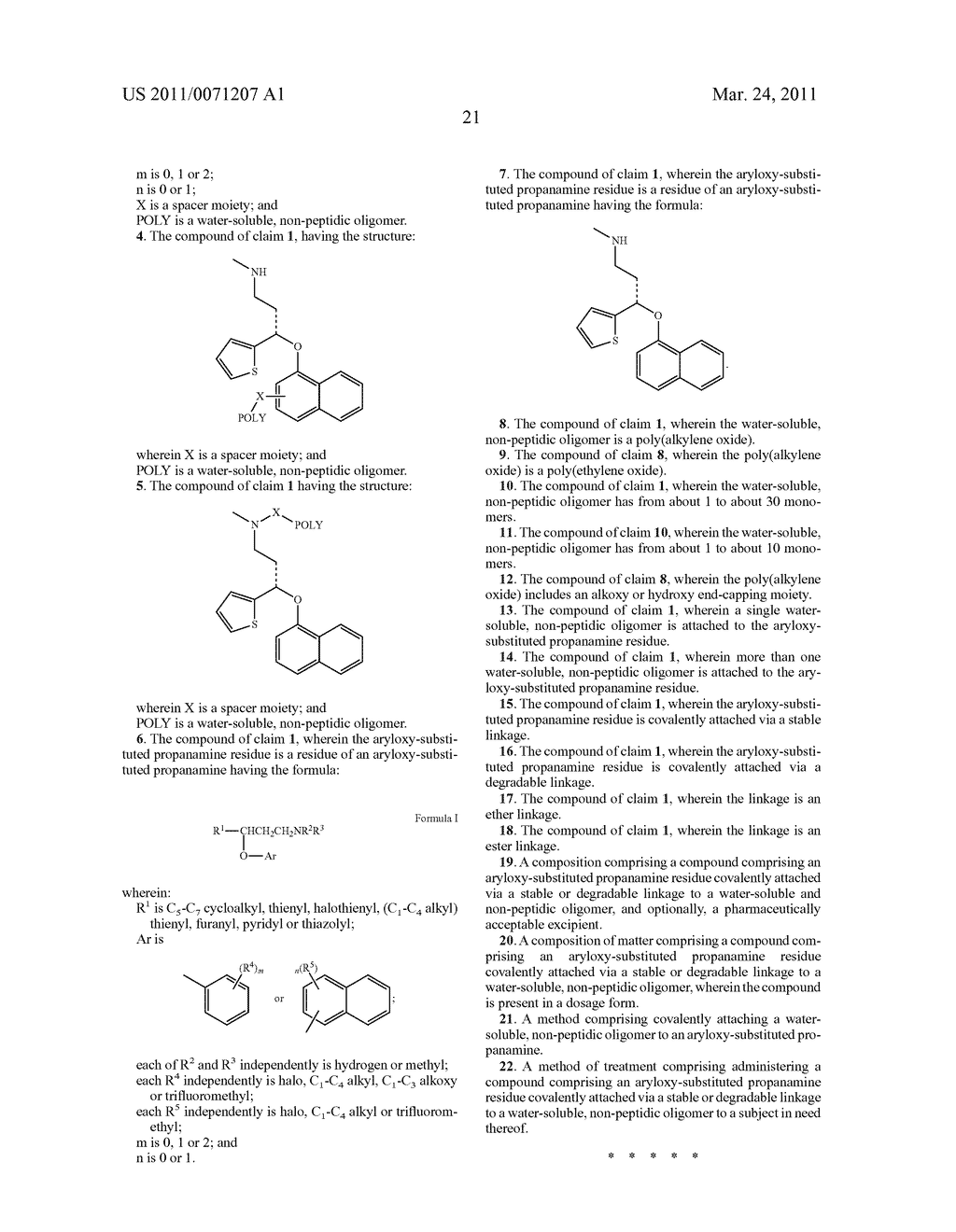 Oligomer-Aryloxy-Substituted Propanamine Conjugates - diagram, schematic, and image 22