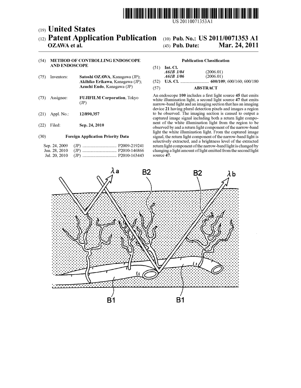 METHOD OF CONTROLLING ENDOSCOPE AND ENDOSCOPE - diagram, schematic, and image 01