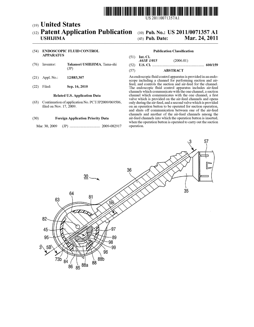 ENDOSCOPIC FLUID CONTROL APPARATUS - diagram, schematic, and image 01