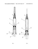 NEW SAFE LATCHING TYPE SELF-DESTROYING SYRINGE diagram and image