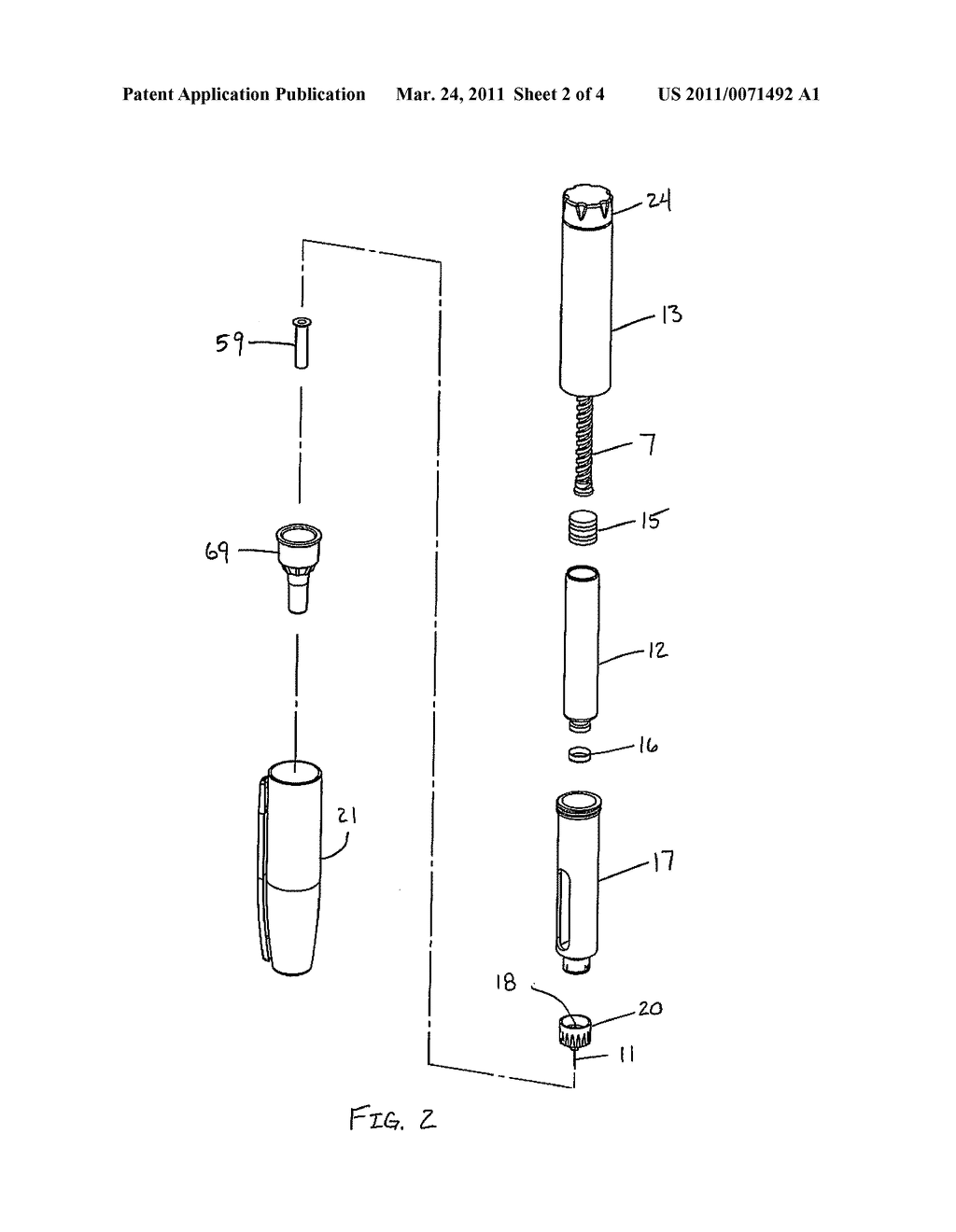 HUB ASSEMBLY HAVING A HIDDEN NEEDLE FOR A DRUG DELIVERY PEN - diagram, schematic, and image 03