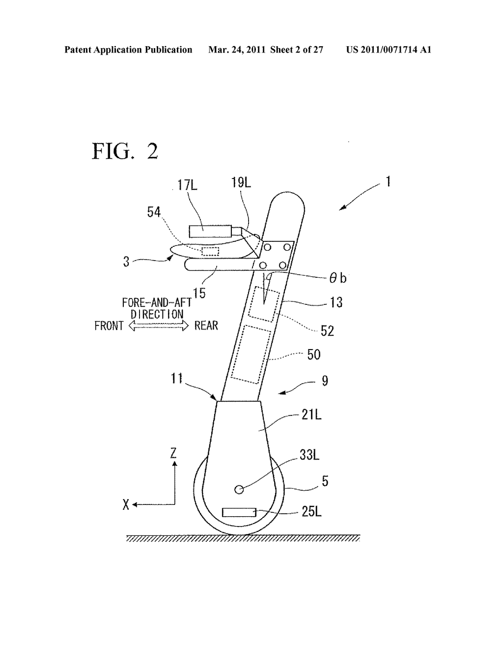 CONTROL DEVICE OF INVERTED PENDULUM TYPE VEHICLE - diagram, schematic, and image 03