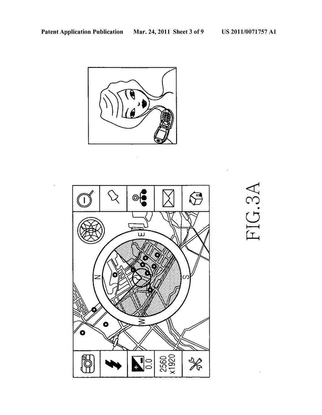 Method and apparatus for providing service using a sensor and image recognition in a portable terminal - diagram, schematic, and image 04