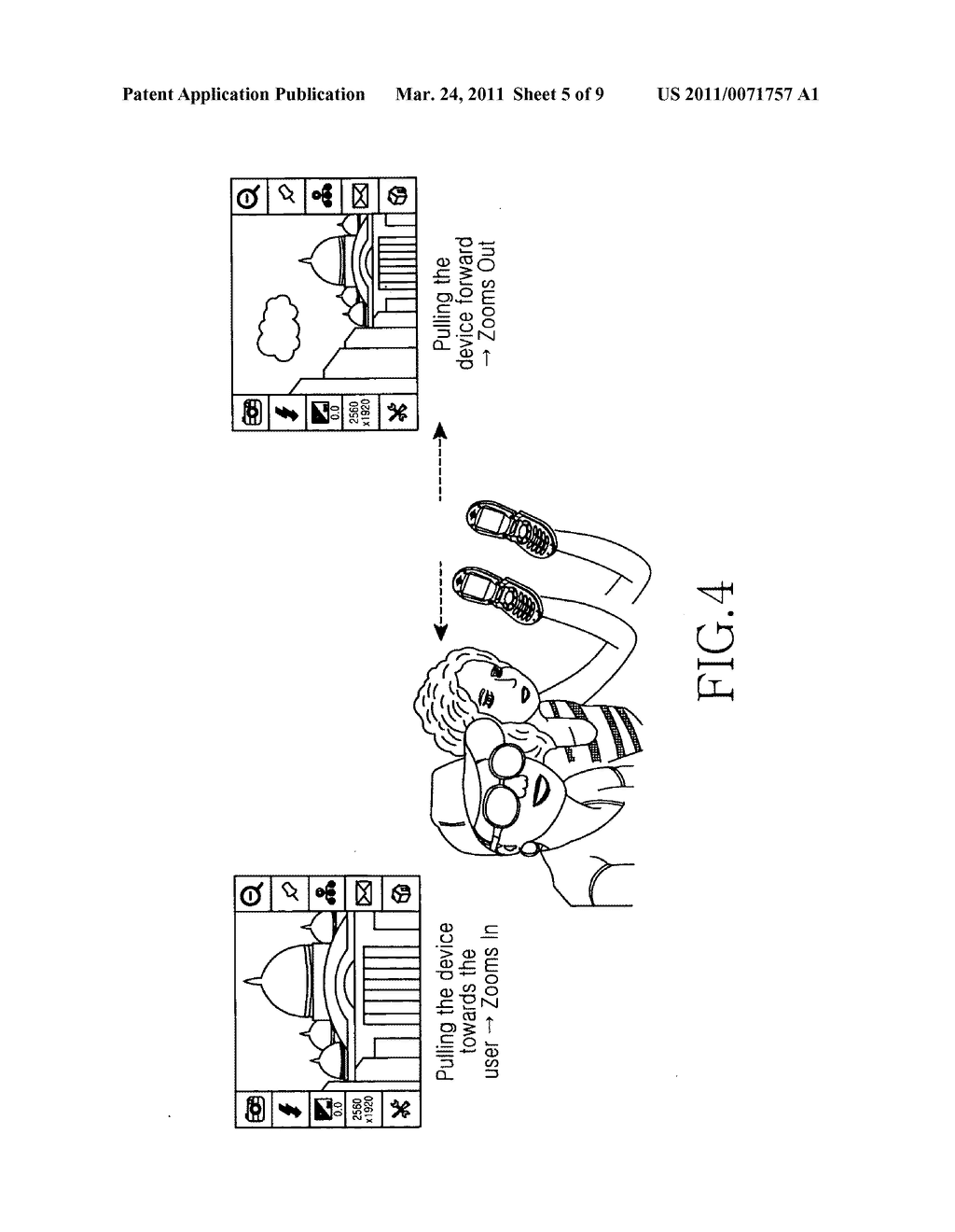 Method and apparatus for providing service using a sensor and image recognition in a portable terminal - diagram, schematic, and image 06