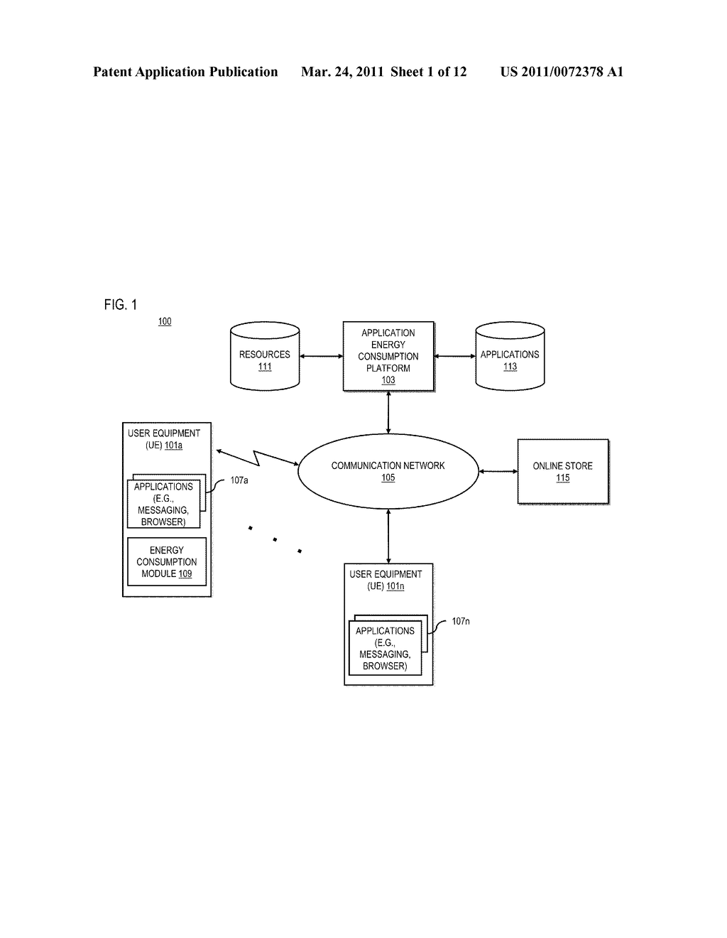 METHOD AND APPARATUS FOR VISUALIZING ENERGY CONSUMPTION OF APPLICATIONS AND ACTIONS - diagram, schematic, and image 02