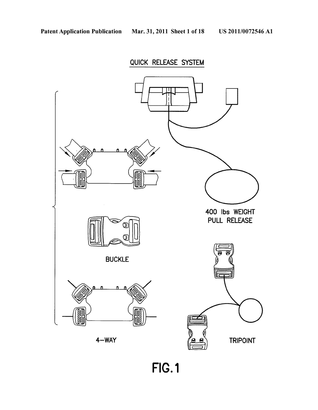 PROTECTIVE GARMENT HAVING A QUICK RELEASE SYSTEM - diagram, schematic, and image 02