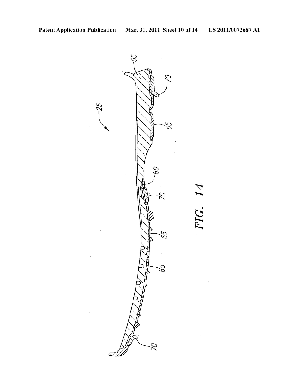 Chemically-treated Outsole Assembly for a Golf Shoe - diagram, schematic, and image 11