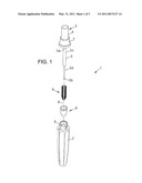 Mascara Brush Component, Mascara Brush and Mascara Application Assembly diagram and image