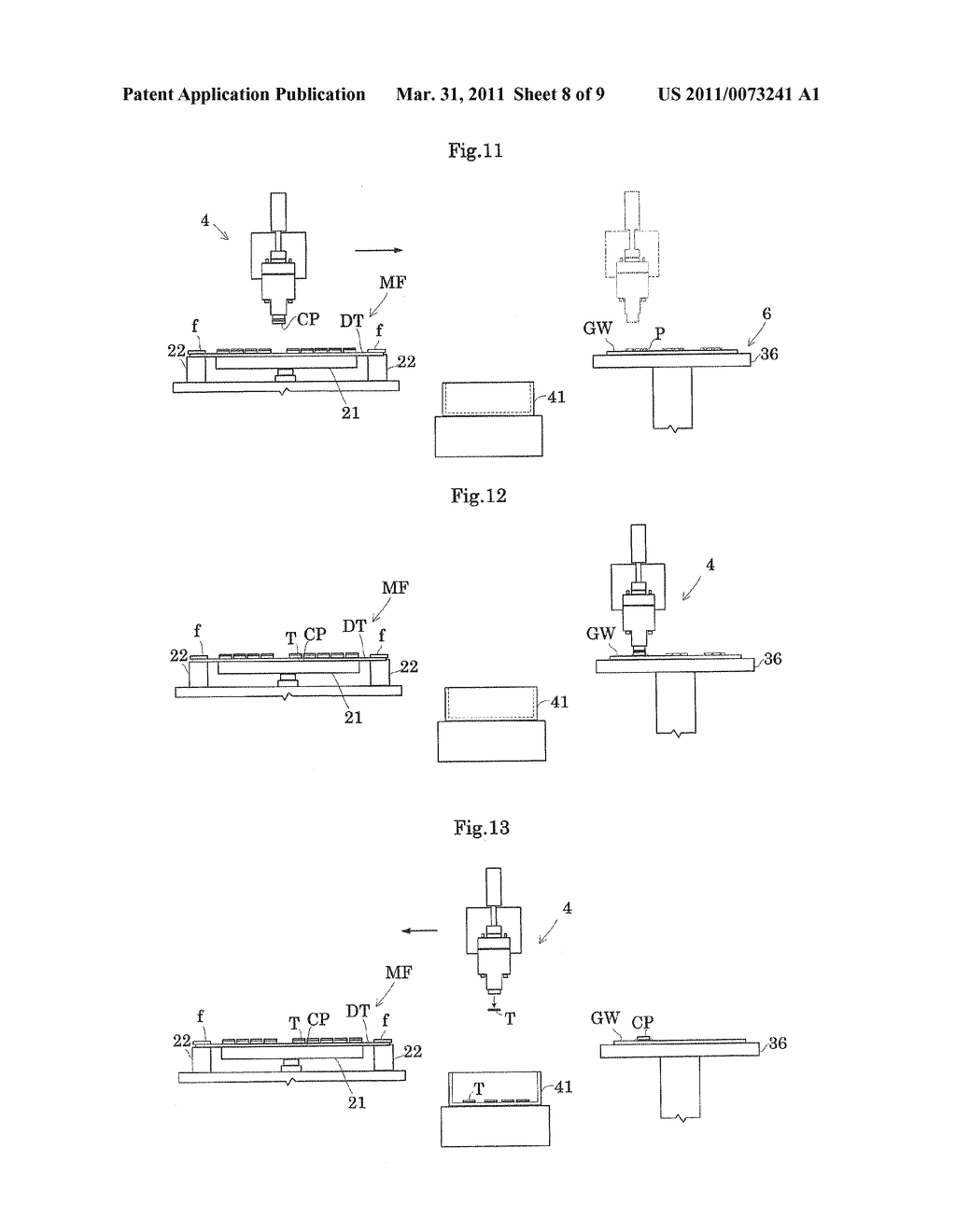 METHOD AND APPARATUS FOR SEPARATING PROTECTIVE TAPE - diagram, schematic, and image 09