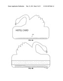 TRANSACTION CARD WITH THREE-DIMENSIONAL TIPPING GUIDE diagram and image