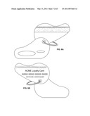 TRANSACTION CARD WITH THREE-DIMENSIONAL TIPPING GUIDE diagram and image