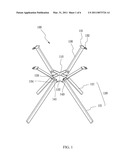 Foldable supporting stand diagram and image