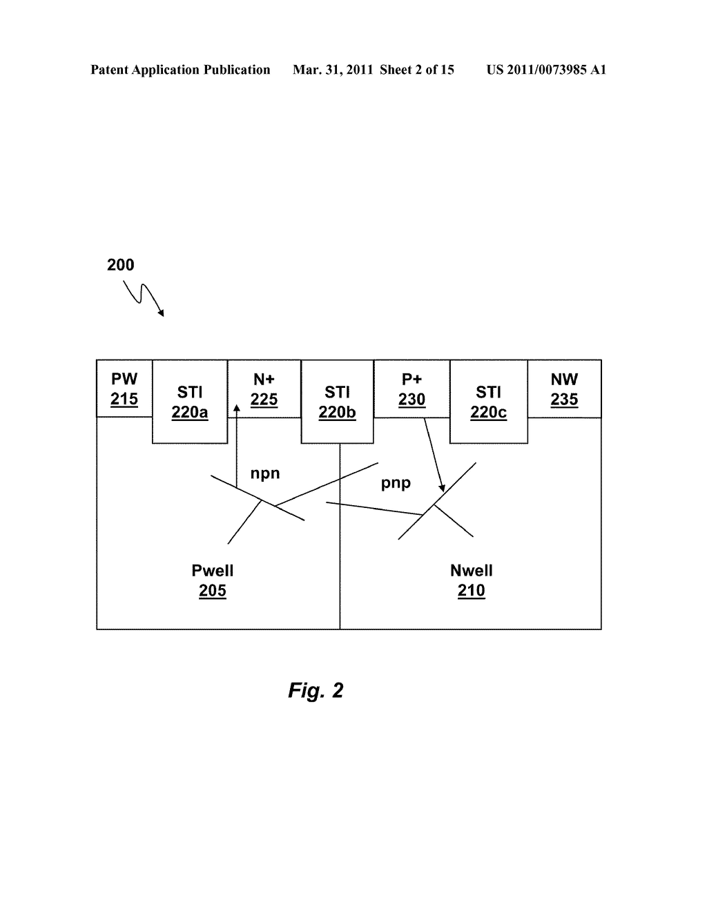 Method of Generating Uniformly Aligned Well and Isolation Regions in a Substrate and Resulting Structure - diagram, schematic, and image 03