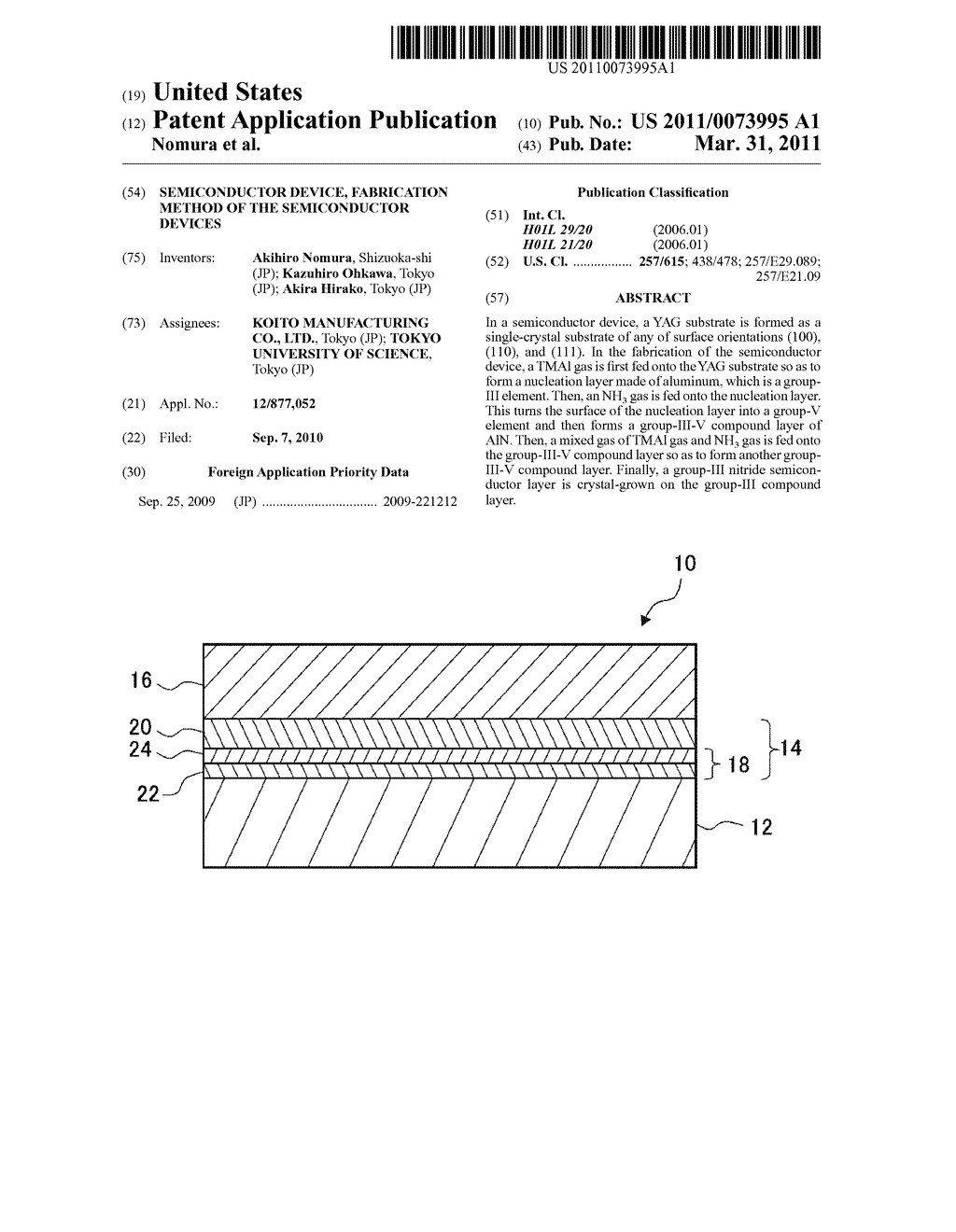 SEMICONDUCTOR DEVICE, FABRICATION METHOD OF THE SEMICONDUCTOR DEVICES - diagram, schematic, and image 01