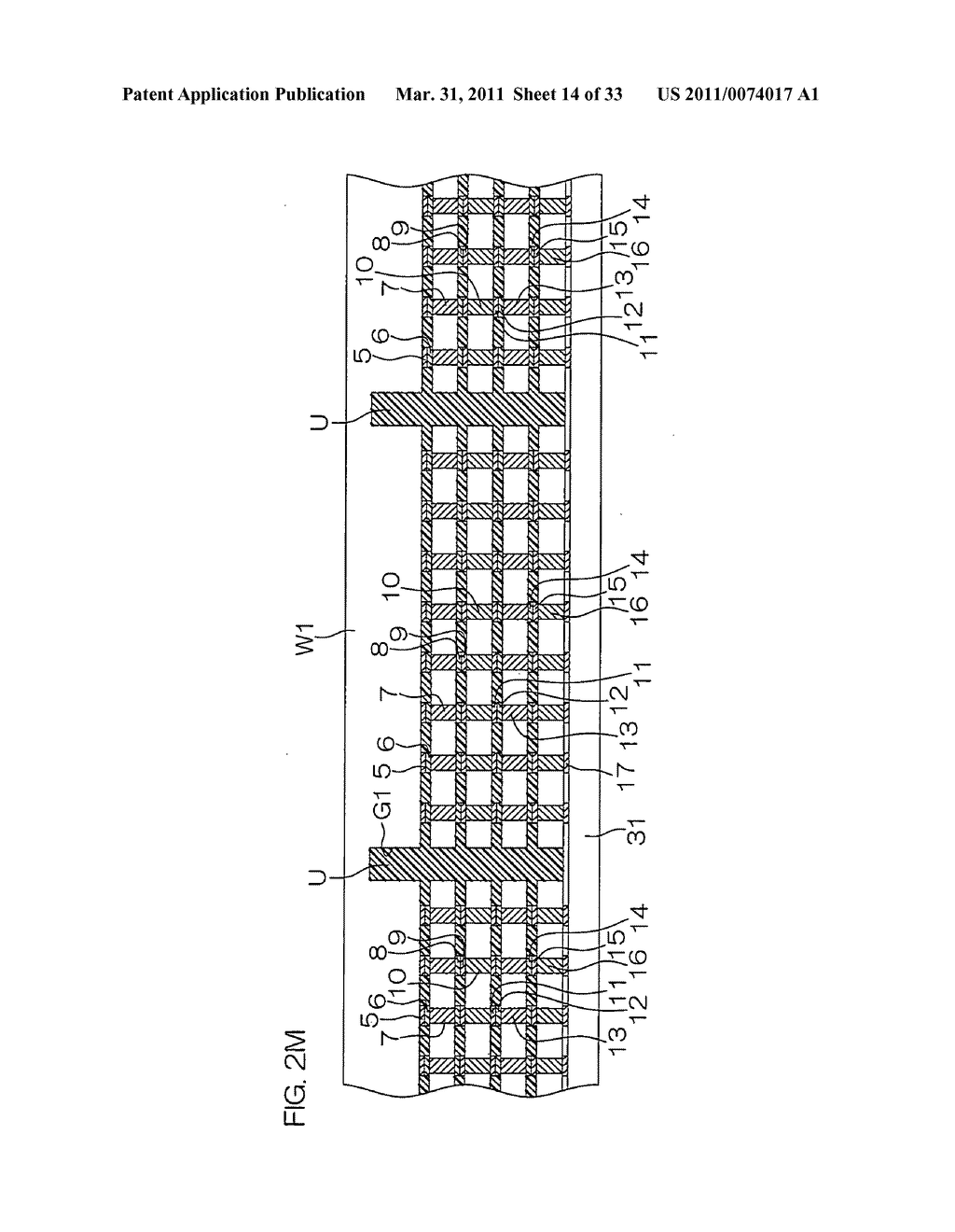 METHOD OF MANUFACTURING SEMICONDUCTOR DEVICE, SEMICONDUCTOR DEVICE AND MULTILAYER WAFER STRUCTURE - diagram, schematic, and image 15