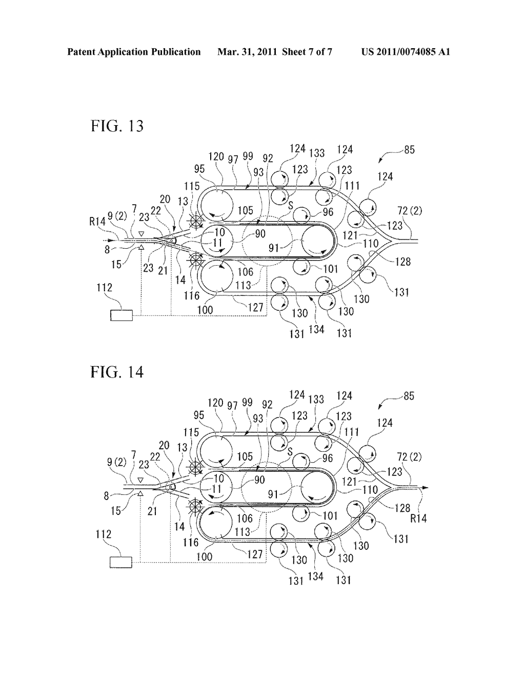 PAPER SHEET OBVERSE AND REVERSE SIDE ARRANGING DEVICE - diagram, schematic, and image 08